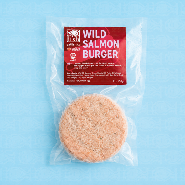 Frozen Wild Salmon Burgers (2x150g)