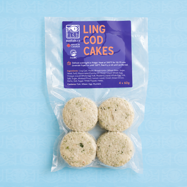 Frozen Wild Ling cod Cakes (4x65g)