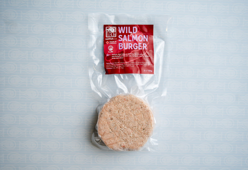Frozen Wild Salmon Burgers (2x150g)