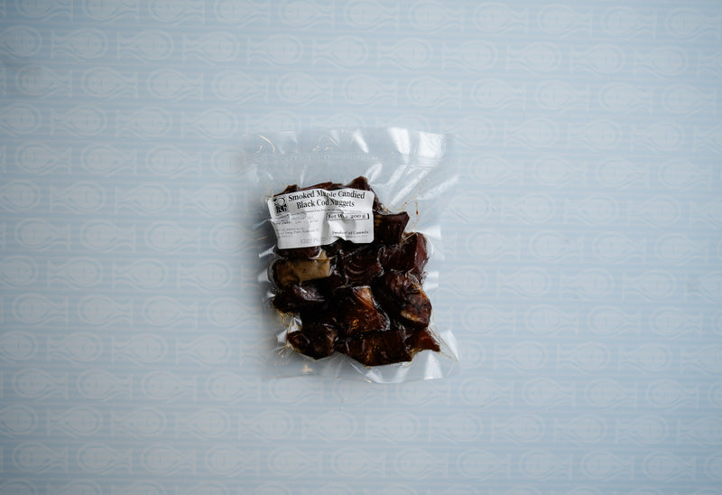 Frozen Smoked Maple Wild Black Cod Candy (200g)