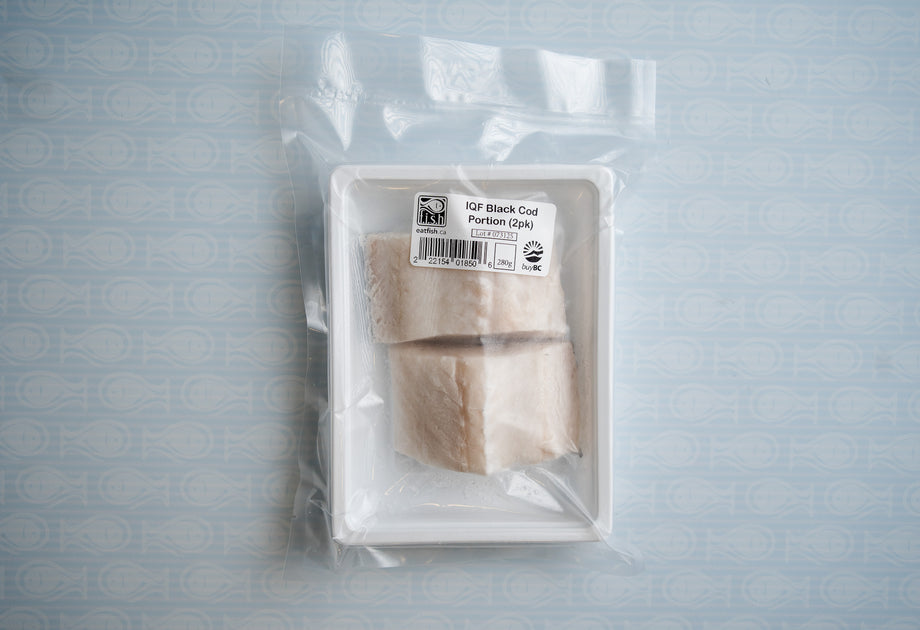 IQF Wild BC Sablefish / Black Cod Portion (2x140g) | eatfish.ca