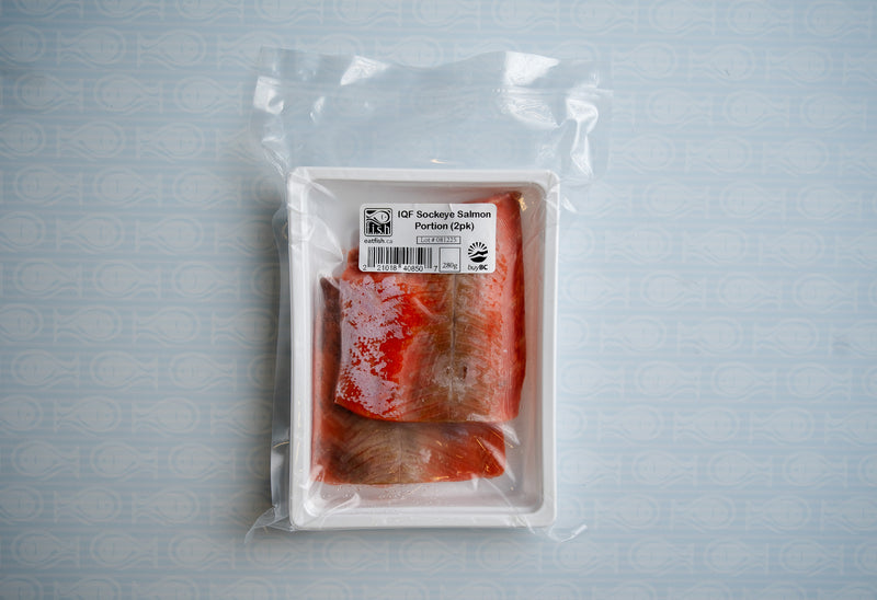 IQF Wild BC Sockeye Salmon Portion  (2x140g)