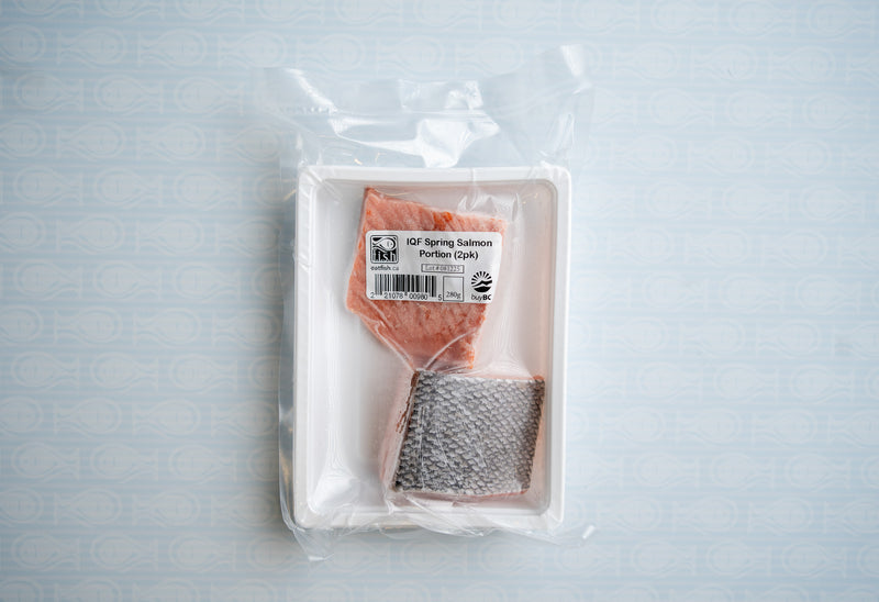 IQF Wild BC Spring Salmon Portion  (2x140g)