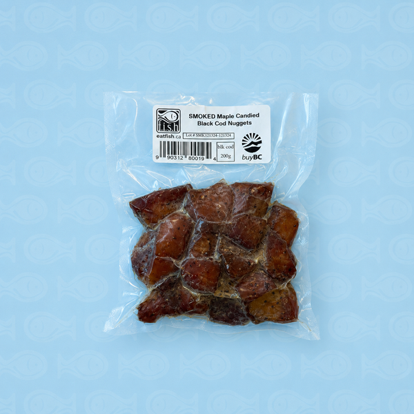 Frozen Smoked Maple Wild Black Cod Candy (200g)
