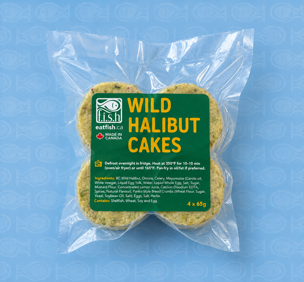 Wild Halibut Cakes (4x65g)