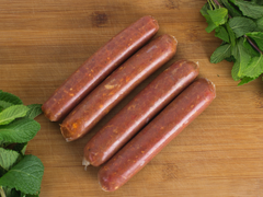 Frozen Smoked Spicy Salmon Sausage