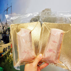 Frozen Wild BC White Spring Salmon Sashimi-Cut (140g)