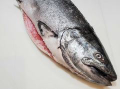 Fresh Wild BC Whole Red Spring Salmon (Gutted and Head On)