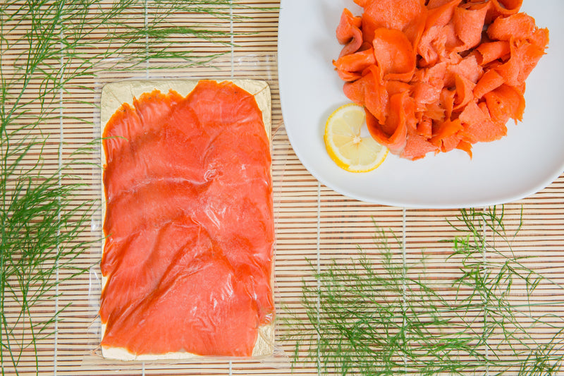 Frozen Smoked Wild Sockeye Salmon Lox (85g)